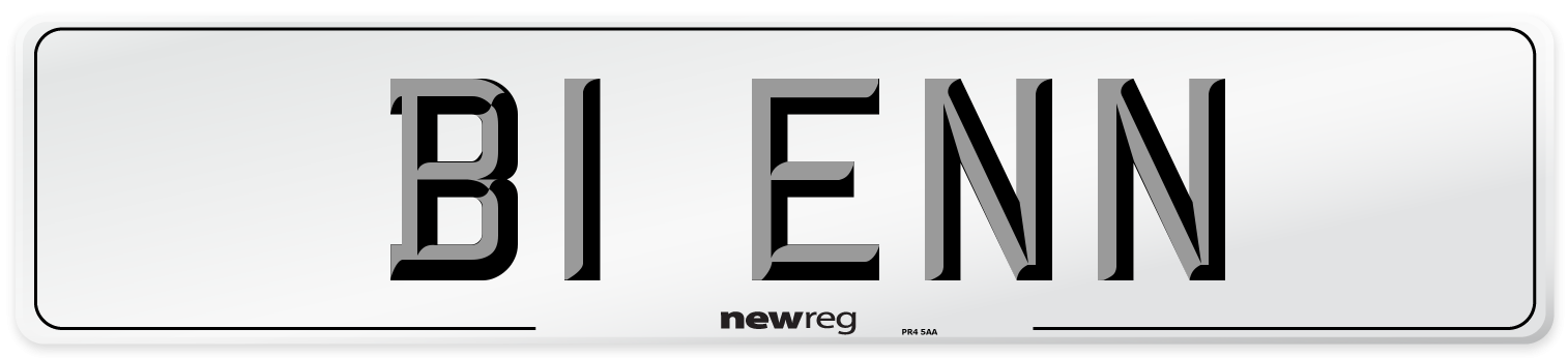 B1 ENN Number Plate from New Reg